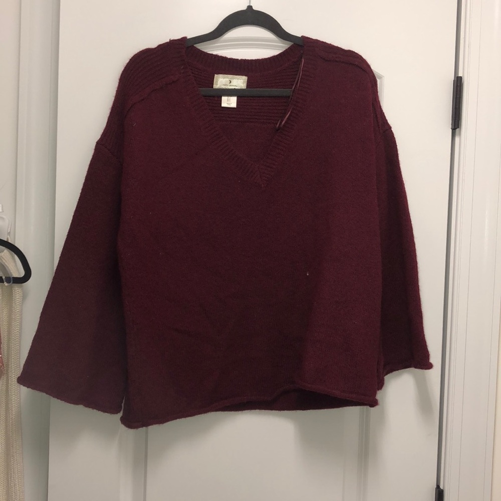 Bell sleeve sweater